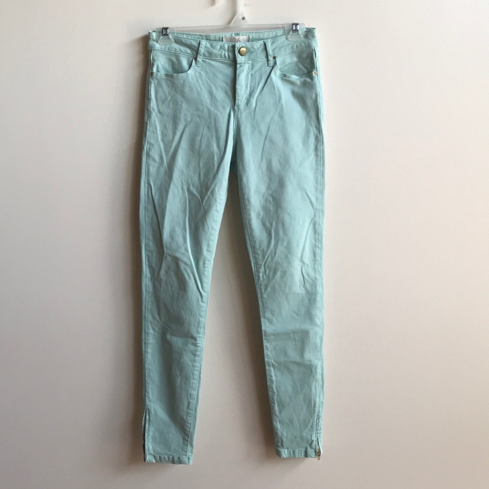 Zara Skinny Jeans in light aqua blue size 4